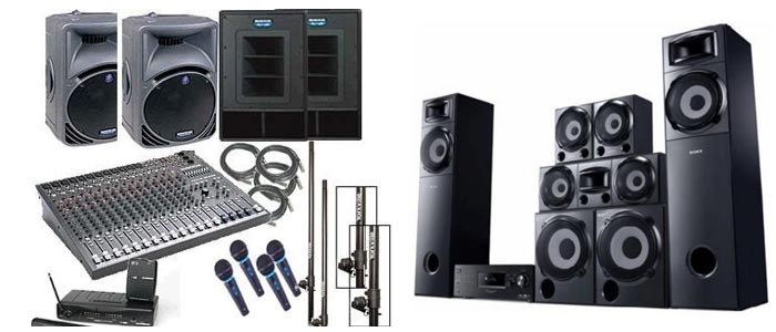 sound system on rental india