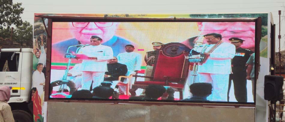 Truck mounted LED screens on rent India