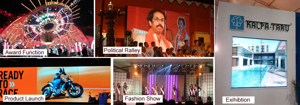 Best pricing indoor & outdoor LED display hire India